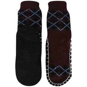 Little Boy's Jacquard Knitted Home Slipper Socks